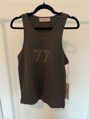 Fear of God Waffle Knit Tank Top with '77 Graphic